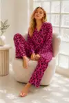 Kadın Regular Bürümcük Çağla Yeşili Pijama Takımı - Görsel 14