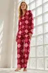 Kadın Regular Bürümcük Çağla Yeşili Pijama Takımı - Görsel 7