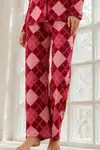 Kadın Regular Bürümcük Çağla Yeşili Pijama Takımı - Görsel 10