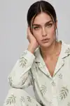 Kadın Uzun Kol Rahat Mavi Pijama Takımı 4761 - Görsel 12