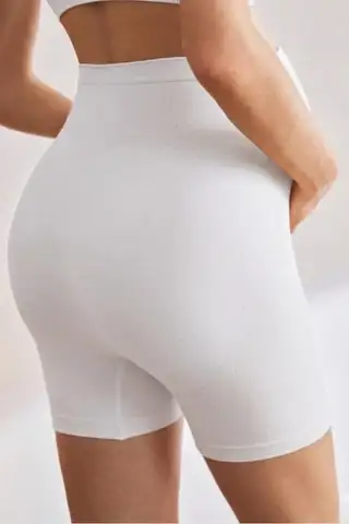 HAMİLE SLİP KÜLOT HAMİLE LOHUSA YÜKSEK BEL TOPARLAYICI KÜLOT 1020-Beyaz - 3
