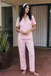 Viskon Karışım Homewear Pembe Pijama Takımı - Görsel 4
