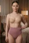 Kadın Casual Esnek Toparlayıcı Gül Kurusu Külot - Görsel 3