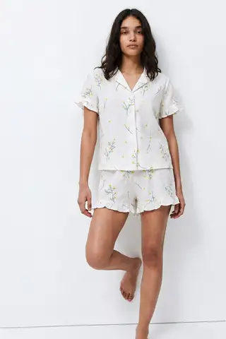 Kadın Desenli Trend Çok Renkli Pijama Takımı - 3