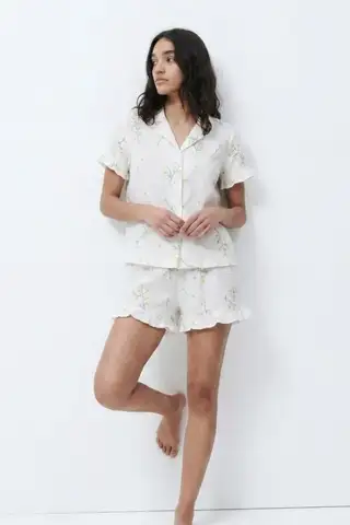 Kadın Desenli Trend Çok Renkli Pijama Takımı - 4