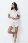 Kadın Desenli Trend Çok Renkli Pijama Takımı - Görsel 4