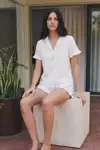 Kadın Esnek Şortlu Bol Çok Renkli Pijama Takımı - Görsel 6