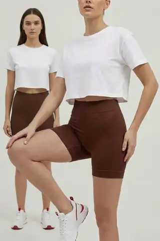 Push Up Seamless Dikişsiz Popo Şekillendirici Kısa Paçalı Korse 2064 -Kahverengi - 3