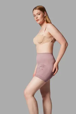 Push Up Seamless Dikişsiz Popo Şekillendirici Kısa Paçalı Korse 2064 Gül Kurusu - 5