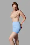 Push Up Seamless Dikişsiz Popo Şekillendirici Kısa Paçalı Korse 2064 Mavi - Görsel 4