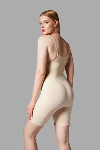 GÖĞÜS ALTI TAM BOY KORSE 9056 Bej - 2
