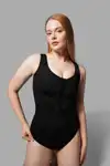 Kalın Askılı Agraflı Body Slip 9064 Siyah - Görsel 1