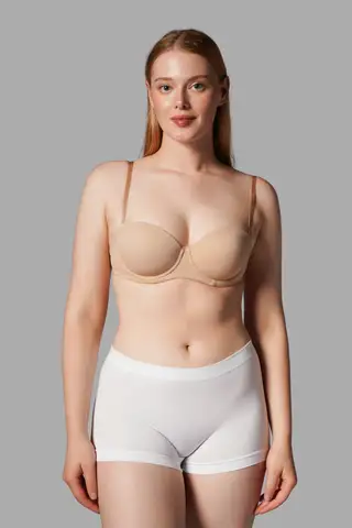 KADIN BOXER Toparlayıcı İz Yapmayan Seamless Örme BOXER 2001 Beyaz - 7