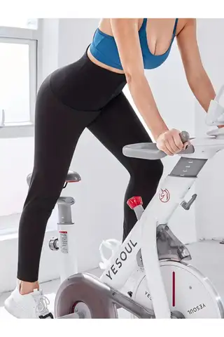 termal zayıflatan incelten toparlayıcı agraflı tayt 4409 Siyah - 4