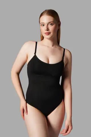 ÇITÇITLI STRİNG BODY KORSE 9052 Siyah - 1