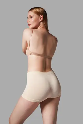 KADIN BOXER Toparlayıcı İz Yapmayan Seamless Örme BOXER 2001 Bej - 4
