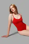 İNCELTEN 2 BEDEN TOPARLAYAN ALT TARAFI ÇITÇITLI ZIBIN KORSE SEAMLESS 9051 Kırmızı - Görsel 3