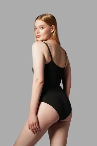 Seamless Zıbın Korse Çıtçıtlı Body 2 Beden İncelten Toparlayıcı Push Up Etkili Karın Bel Göbek Sıkılaştırıcı Kadın Body Korse 9051 SİYAH - 5