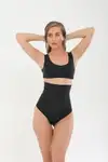 Lazer Kesim Silikonlu Slip Korse 4402 Siyah - Görsel 3