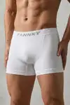 DİKİŞSİZ NEFES ALABİLEN RAHAT BOL KESİM ERKEK BOXER 2014 Beyaz - Görsel 1