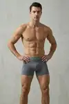 DİKİŞSİZ NEFES ALABİLEN RAHAT BOL KESİM ERKEK BOXER 2014 Gri - Görsel 3