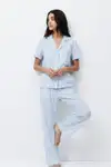 Standart Boy Elastanlı Mavi Pijama Takımı - Görsel 5