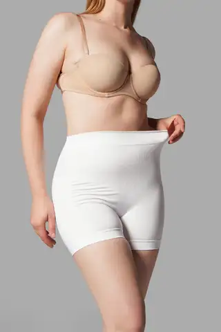 Push Up Seamless Dikişsiz Popo Şekillendirici Kısa Paçalı Korse 2064 Beyaz - 1