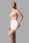 Push Up Seamless Dikişsiz Popo Şekillendirici Kısa Paçalı Korse 2064 Beyaz - Görsel 4