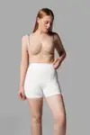 Push Up Seamless Dikişsiz Popo Şekillendirici Kısa Paçalı Korse 2064 Beyaz - Görsel 5