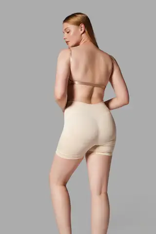Push Up Seamless Dikişsiz Popo Şekillendirici Kısa Paçalı Korse 2064 Bej - 6