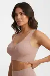 Toparlayıcı Sıkılaştırıcı Kalın Askılı Pedli Büstiyer 5040 Gül Kurusu - Görsel 4