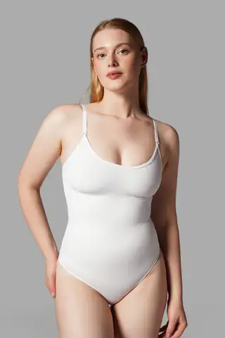 ÇITÇITLI STRİNG BODY KORSE 9052 Beyaz - 5