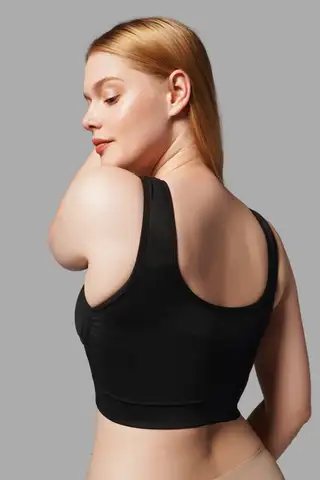 Toparlayıcı Sıkılaştırıcı Kalın Askılı Pedli Büstiyer 5040 Siyah - 5