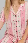Kadın Kısa Kol Comfort Pembe Pijama Takımı 4738 - Görsel 6