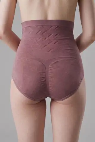 Yüksek Bel Külot Korse Göbek Sıkılaştırıcı Lohusa Korse Popo Toparlayıcı 1050 Gül Kurusu - 3