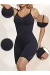 toparlayıcı yüksek bel tam boy body 9050 Siyah - Görsel 3