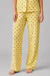 Sarı Puantiyeli Düğmeli Pijama Takımı 4642-Sarı - Görsel 5