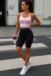 Kadın Seamless Sezonsuz Düz Desenli Siyah Korse - Görsel 1