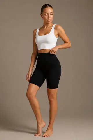 Kadın Sıkılaştırıcı Kumaş Boxer Kalıp Siyah Korse - 2