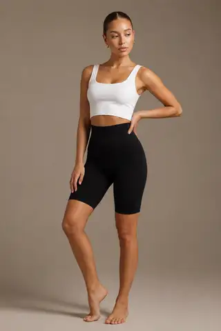 Kadın Sıkılaştırıcı Kumaş Boxer Kalıp Siyah Korse - 4