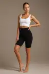 Kadın Sıkılaştırıcı Kumaş Boxer Kalıp Siyah Korse - Görsel 4