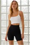 Kadın Regular U Yaka Polyemide Kumaşlı Siyah Korse - Görsel 1