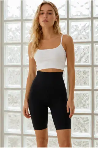 Kadın Regular U Yaka Polyemide Kumaşlı Siyah Korse - 3