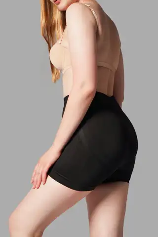 Push Up Seamless Dikişsiz Popo Şekillendirici Kısa Paçalı Korse 2064 Siyah - 1