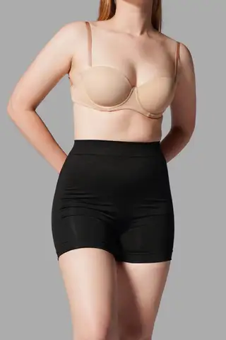 Push Up Seamless Dikişsiz Popo Şekillendirici Kısa Paçalı Korse 2064 Siyah - 3