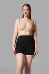 Push Up Seamless Dikişsiz Popo Şekillendirici Kısa Paçalı Korse 2064 Siyah - Görsel 5