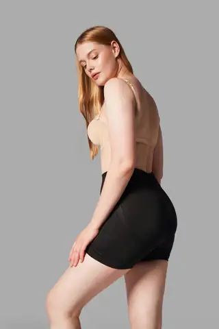 Push Up Seamless Dikişsiz Popo Şekillendirici Kısa Paçalı Korse 2064 Siyah - 6