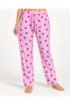 Kadın Premium Desenli Rahat Kesim Pembe Pijama Altı 4774 - Görsel 5
