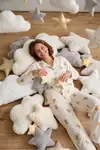Kadın Gömlek Yaka Düğmeli Gece Giyimi Beyaz Pijama Takımı - Görsel 3