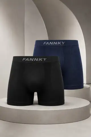 Erkek Casual Comfort Günlük 2 Li Boxer Çok Renkli - 1